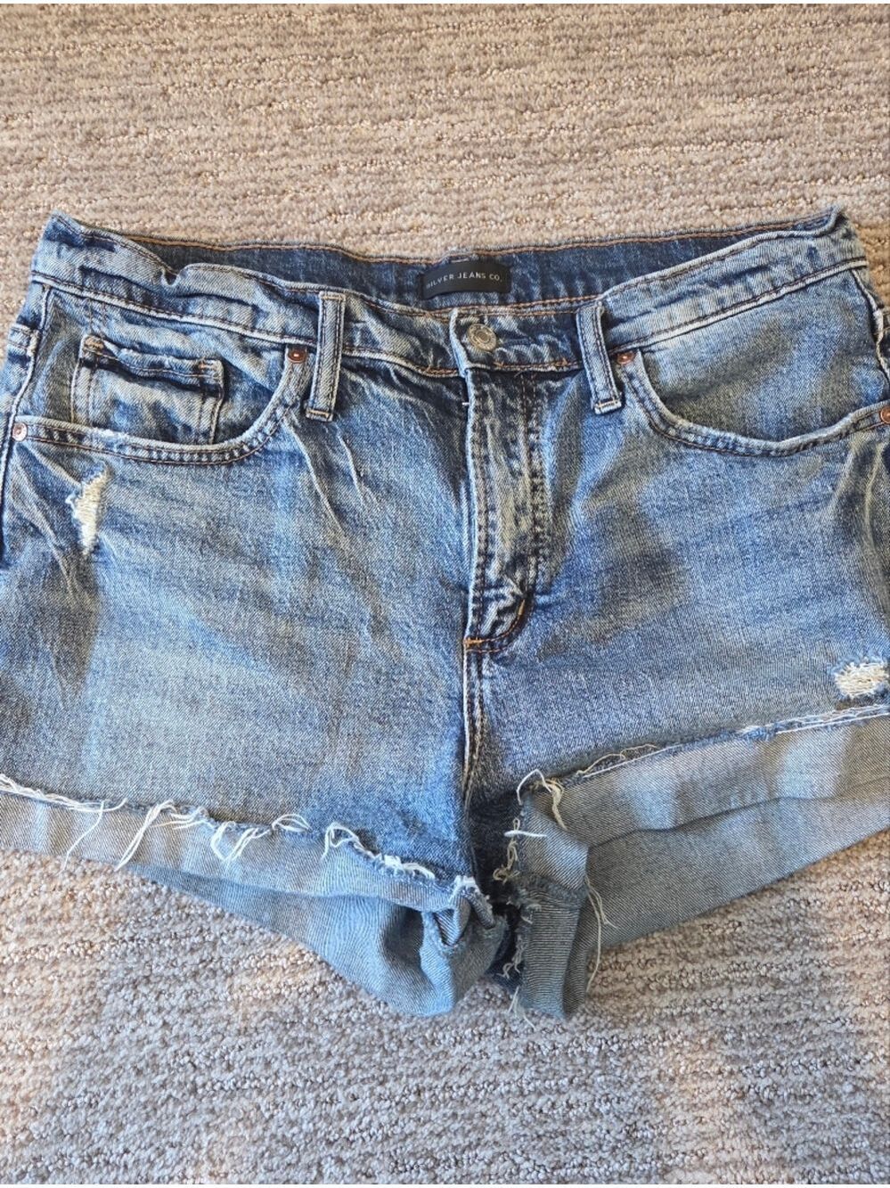 Silver Jeans blue denim Shorts